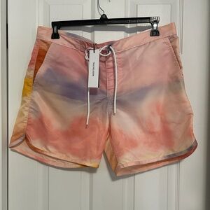 BNWT TRUE RELIGION MEN'S TIE DYE BOARD SHORT #103809 SORBET US SIZE 34